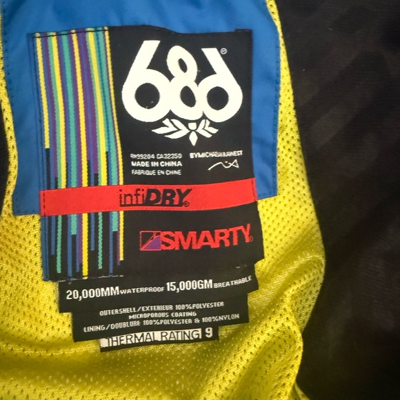 686 Yellow, black and Blue Jacket - Picture 3 of 4